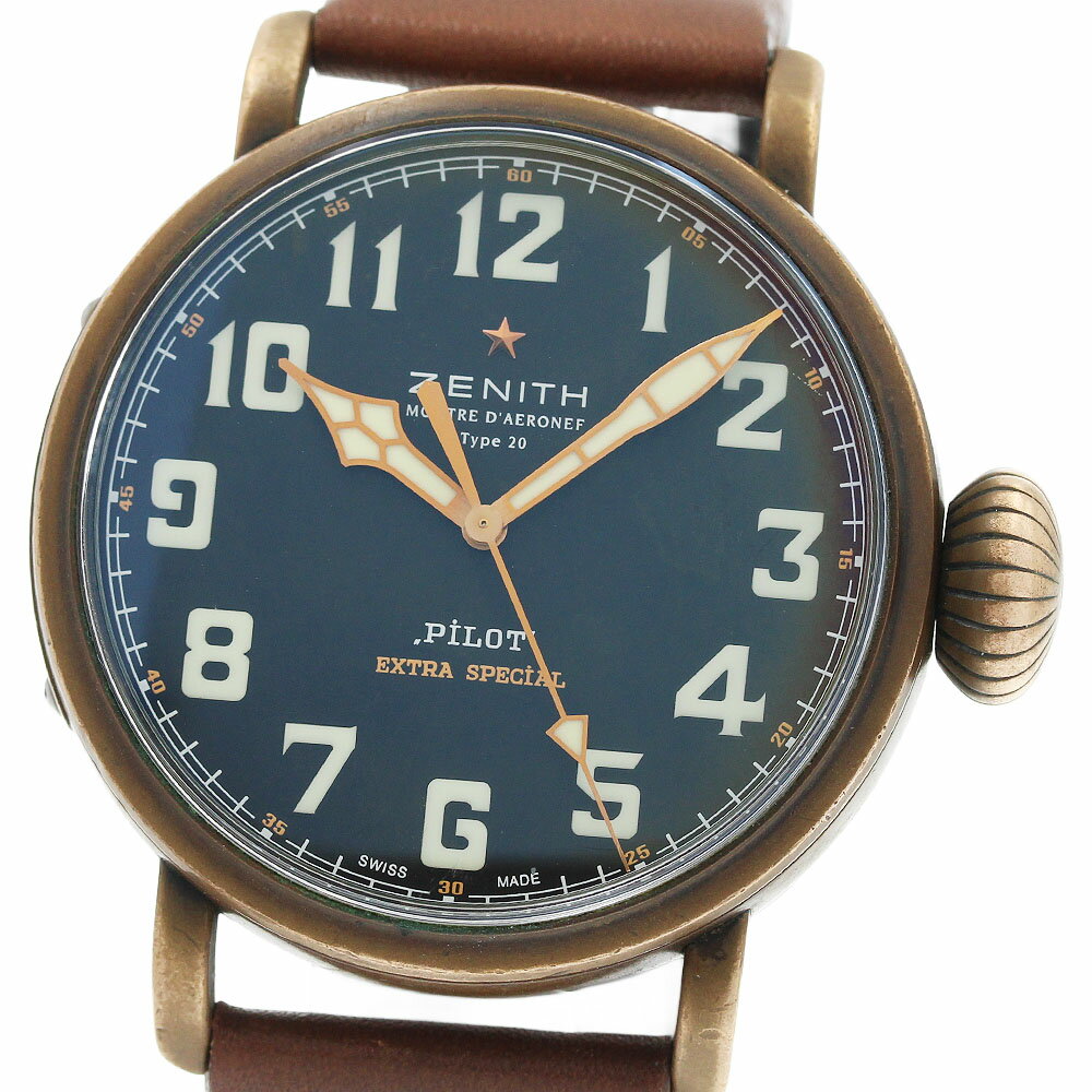ゼニス ZENITH 29.2430.679 パイロット タイプ 20 エクストラ スペシャル 自動巻き メンズ 保証書付き_962522【中古】