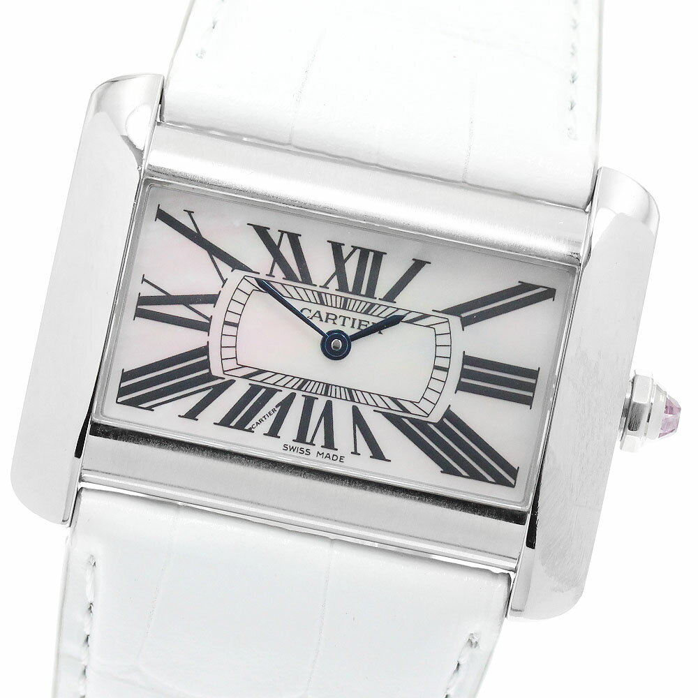 カルティエ CARTIER W6301355 タンク ディヴァンLM シェル文字盤 限定500本 クォーツ メンズ _963088【中古】