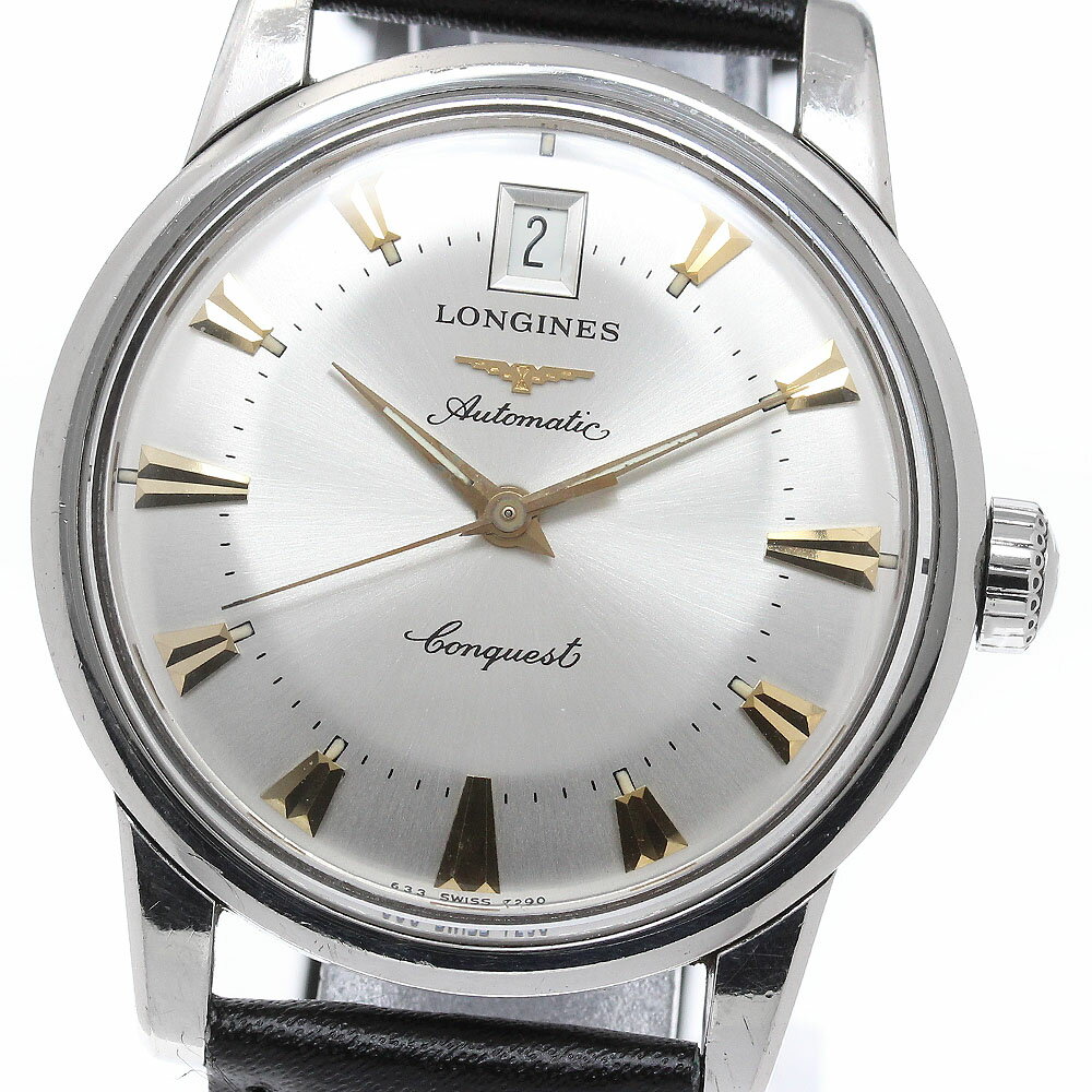 ロンジン LONGINES L1.611.4 コンクエスト ヘリテージ デイト 自動巻き メンズ _963204【中古】