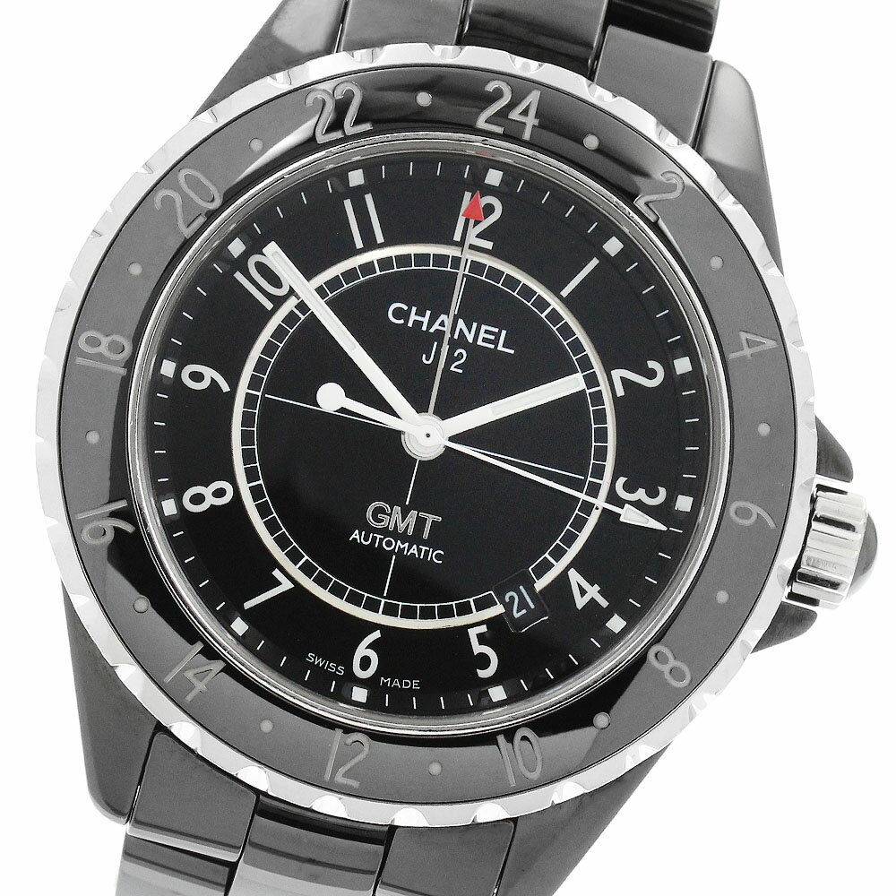シャネル CHANEL H2012 J12 GMT ブラックセラミック 自動巻き メンズ _9633 ...