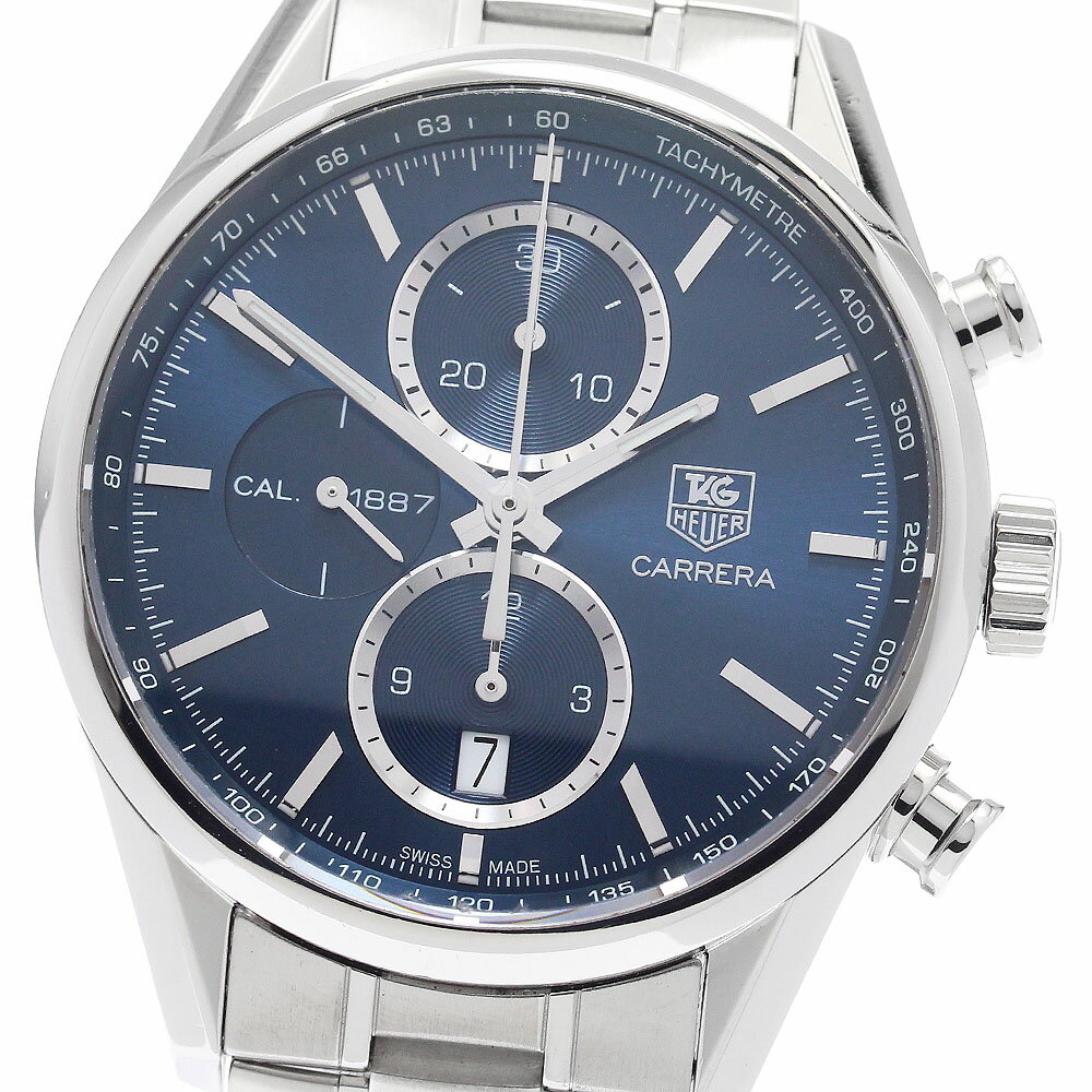 タグホイヤー TAG HEUER CAR2115-0 カレラ クロノグラフ 自動巻き メンズ _948655【中古】