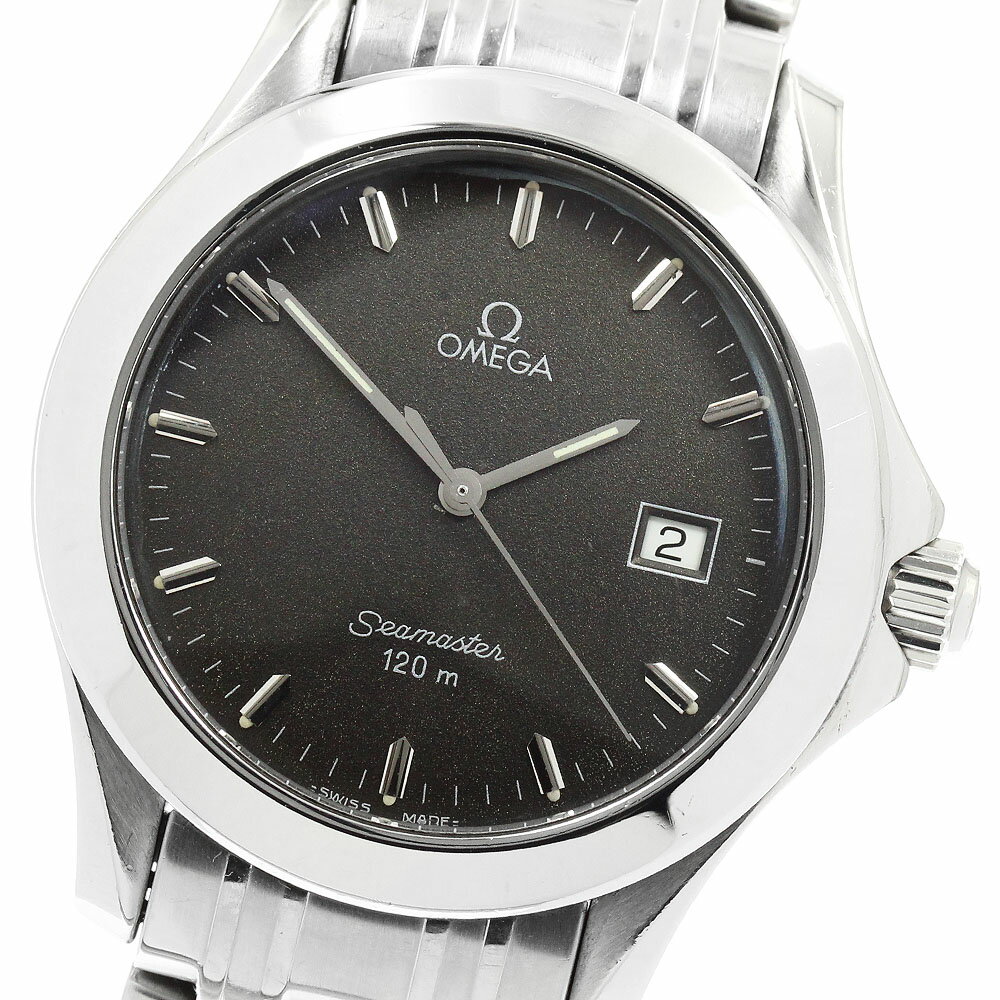 Rakuten - オメガ OMEGA 2511.41 シーマスター120m デイト クォーツ メンズ 保証書付き_951015【中古】