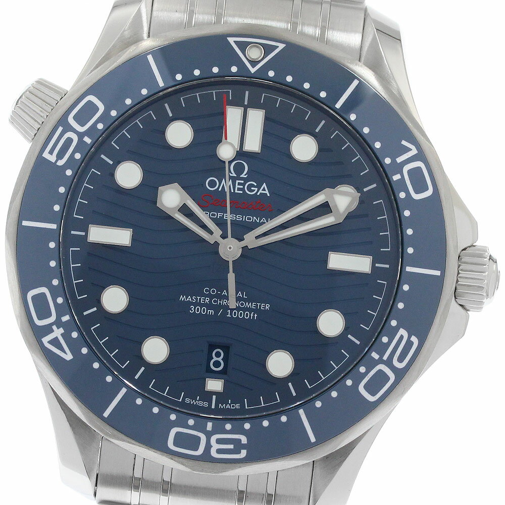 オメガ OMEGA 210.30.42.20.03.001 シーマスター300 コーアクシャル マスタークロノメーター 自動巻き メンズ 美品 保証書付き_951414【中古】