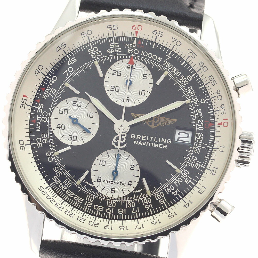 ブライトリング BREITLING A13022 オールドナビタイマー デイト クロノグラフ 自動巻き メンズ 良品 _954072【中古】
