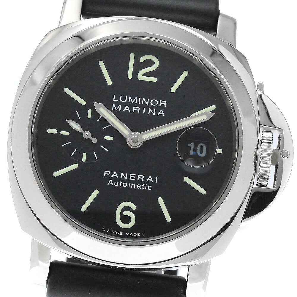パネライ PANERAI PAM00104 ルミノールマリーナ スモールセコンド 自動巻き メンズ 保証書付き_958871【中古】