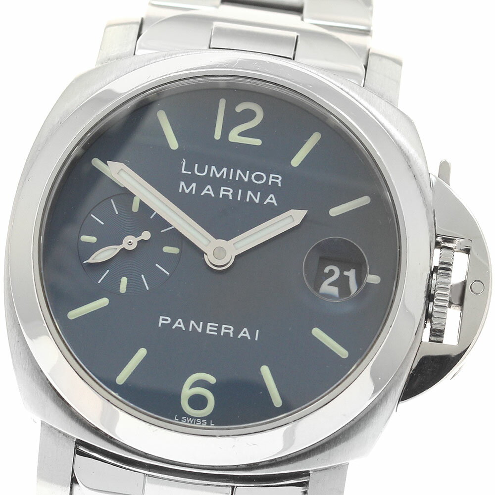 パネライ PANERAI PAM00119 ルミノール マリーナ スモールセコンド デイト 自動巻き メンズ _960236【中古】