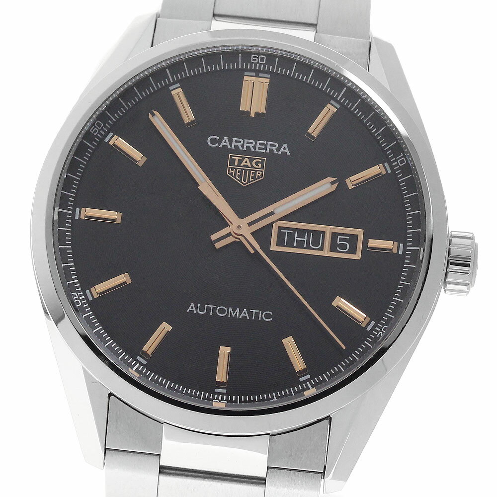 タグホイヤー TAG HEUER WBN2013.BA0640 カレラ キャリバー5 デイデイト 自動巻き メンズ 美品 箱・保証書付き_961410【中古】