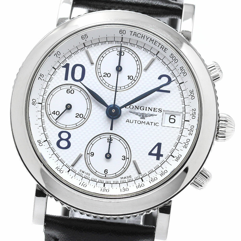 ロンジン LONGINES L4.652.4 グランドクラシック クロノグラフ 自動巻き メンズ _961631【中古】