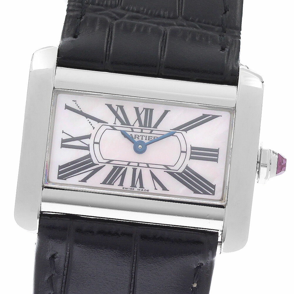 カルティエ CARTIER W6301455 タンク ディヴァン ミニ シェル文字盤 クォーツ レデ ...