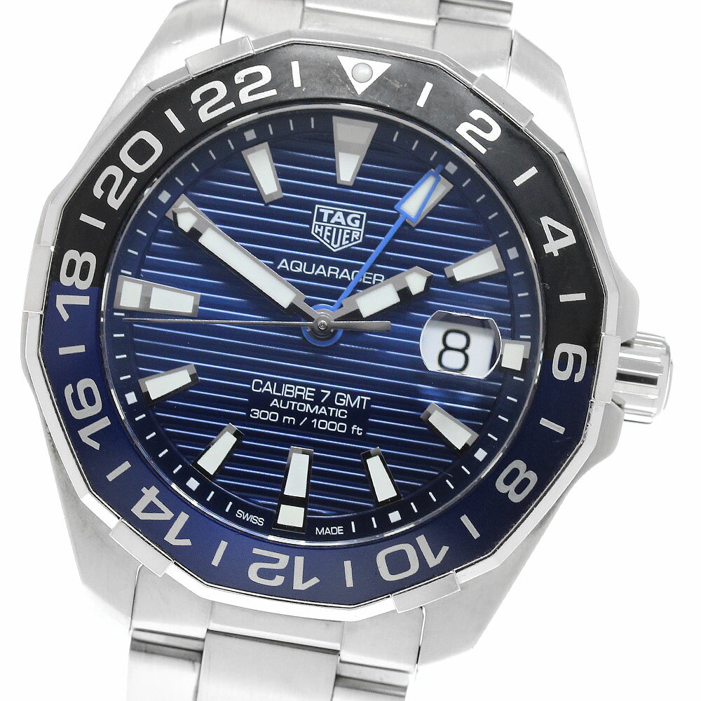 タグホイヤー TAG HEUER WAY201T アクアレーサー キャリバー7 GMT 自動巻き メンズ _962549【中古】