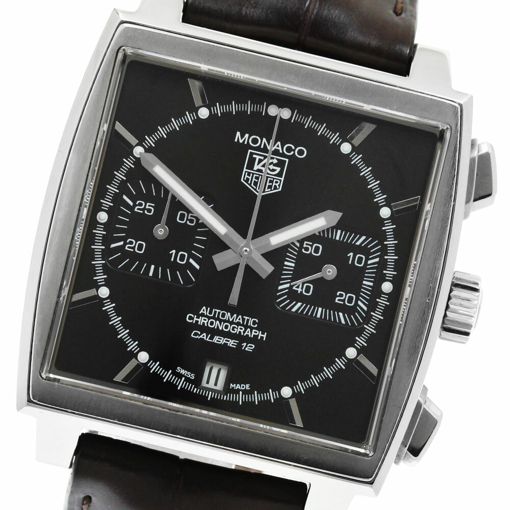 タグホイヤー TAG HEUER CAW2110.FC6177 モナコ クロノグラフ キャリバー12 自動巻き メンズ 保証書付き_962896【中古】