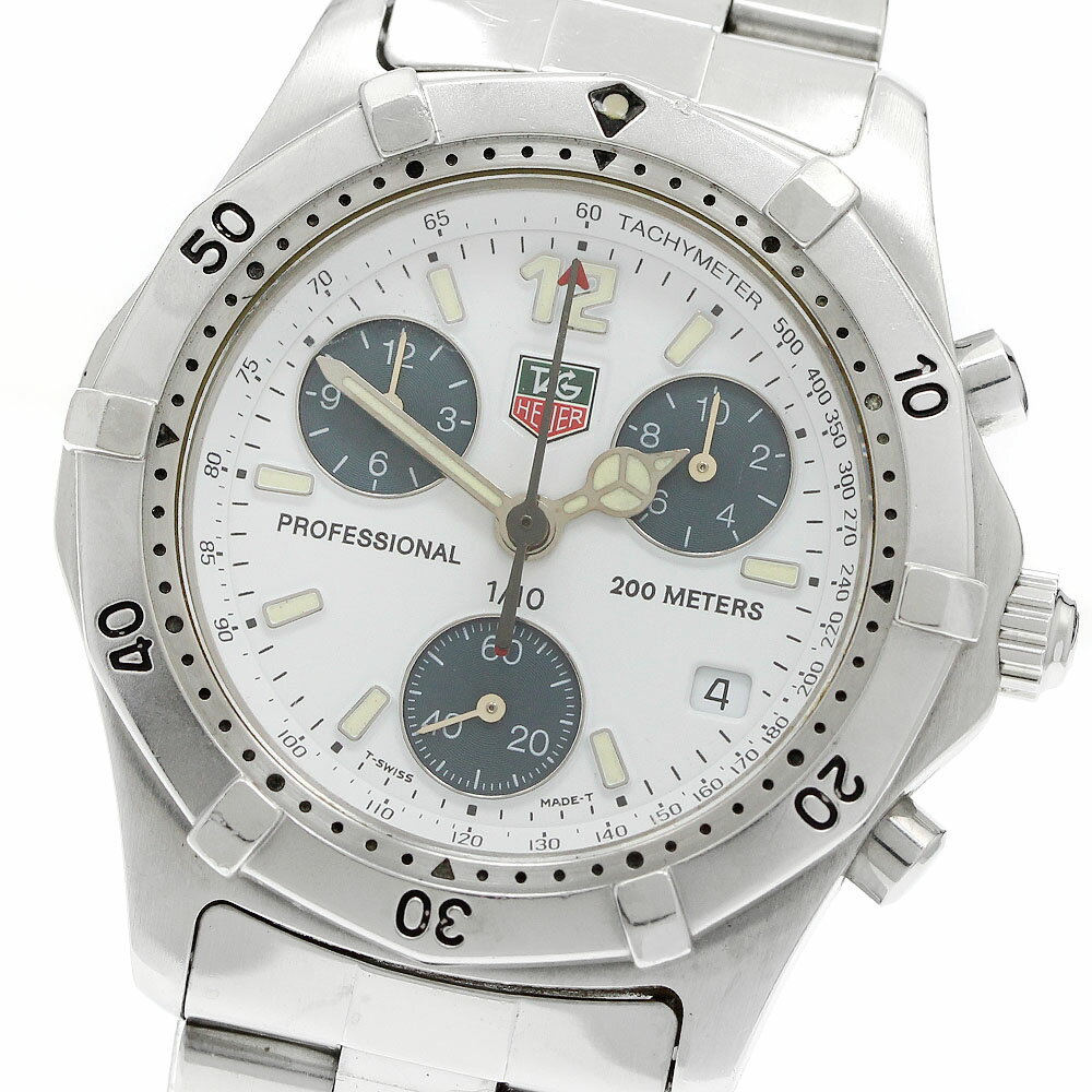 タグホイヤー TAG HEUER CK1111 プロフェッショナル 2000シリーズ クロノグラフ クォーツ メンズ _962927【中古】