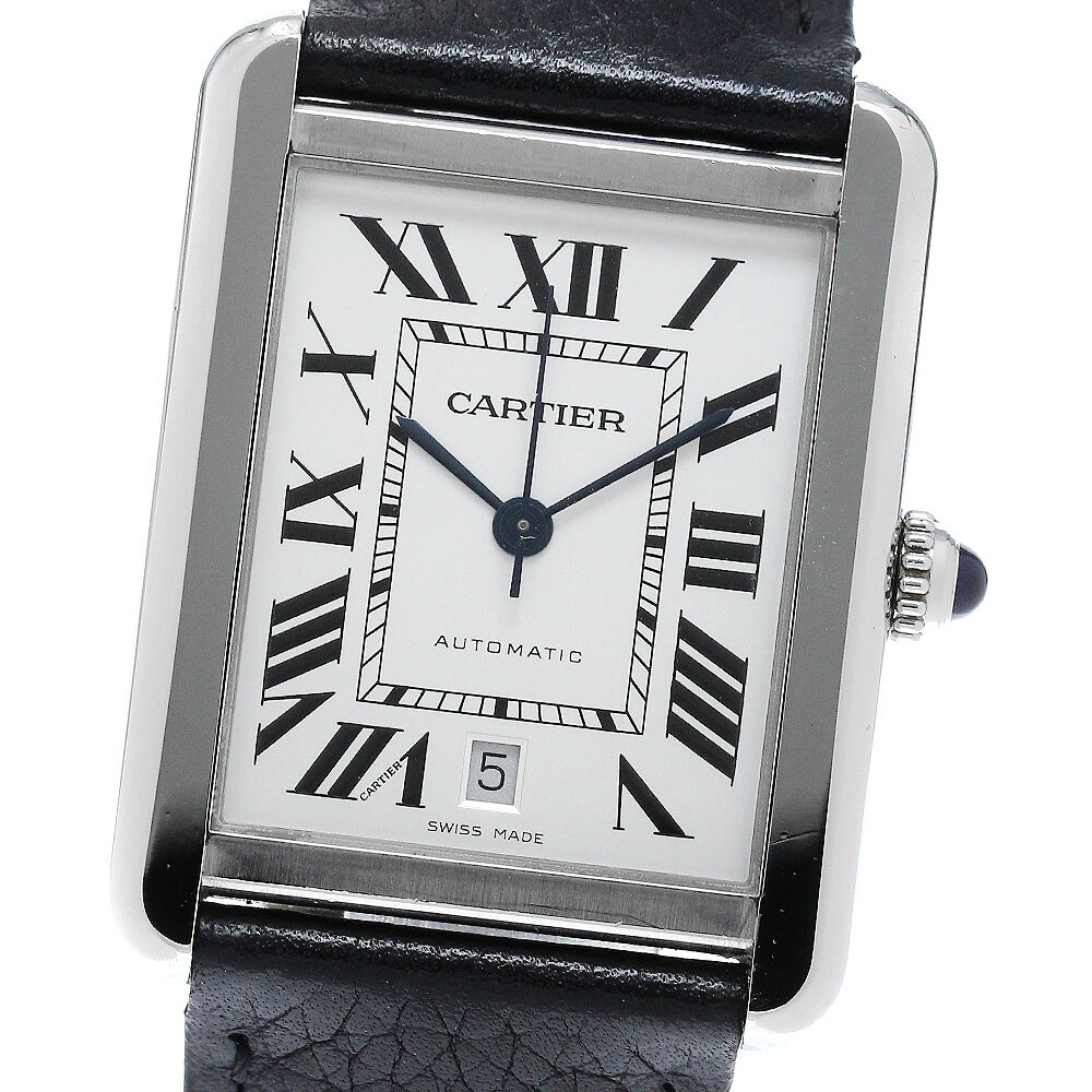 カルティエ CARTIER WSTA0029 タンクソロXL デイト 自動巻き メンズ 保証書付き_963157【中古】