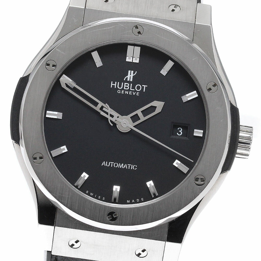 ベルト訳あり ウブロ HUBLOT 542.NX.1171.RX クラシック フュージョン チタニウム デイト 自動巻き メンズ _963194【中古】
