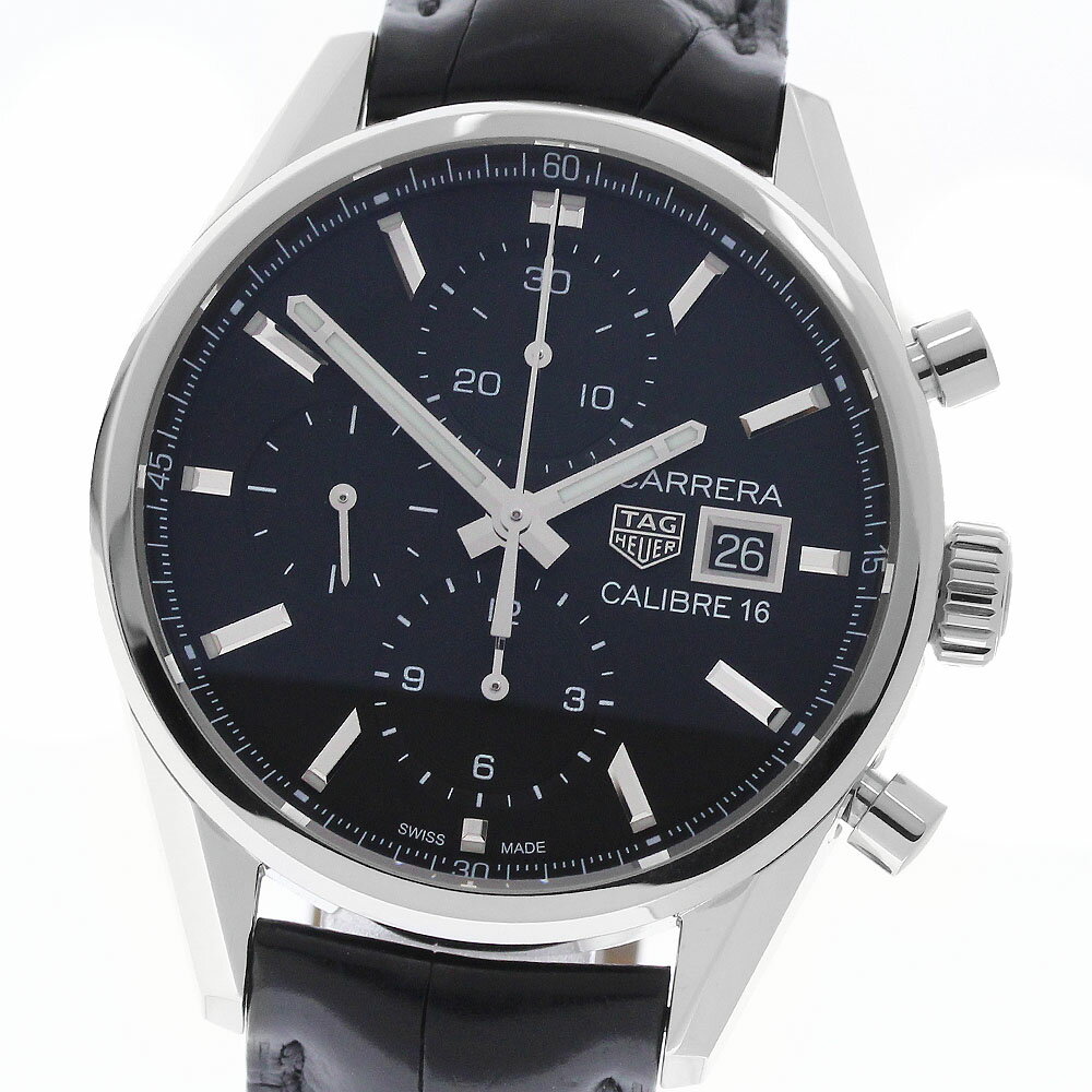 タグホイヤー TAG HEUER CBK2110.FC6266 カレラ キャリバー16 クロノグラフ 自動巻き メンズ 良品 箱・保証書付き_964213【中古】