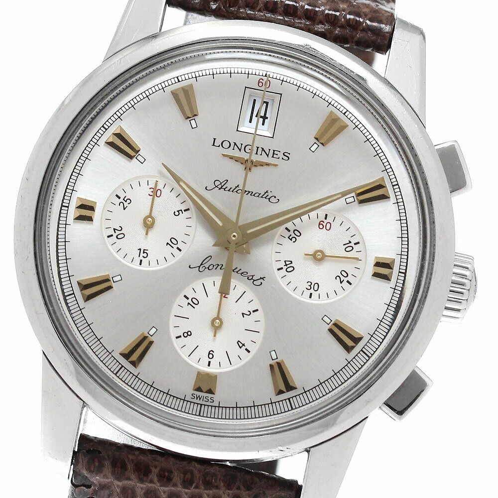 訳あり ロンジン LONGINES L1.641.4 コンクエスト ヘリテージ クロノグラフ 自動巻き メンズ _954701【中古】