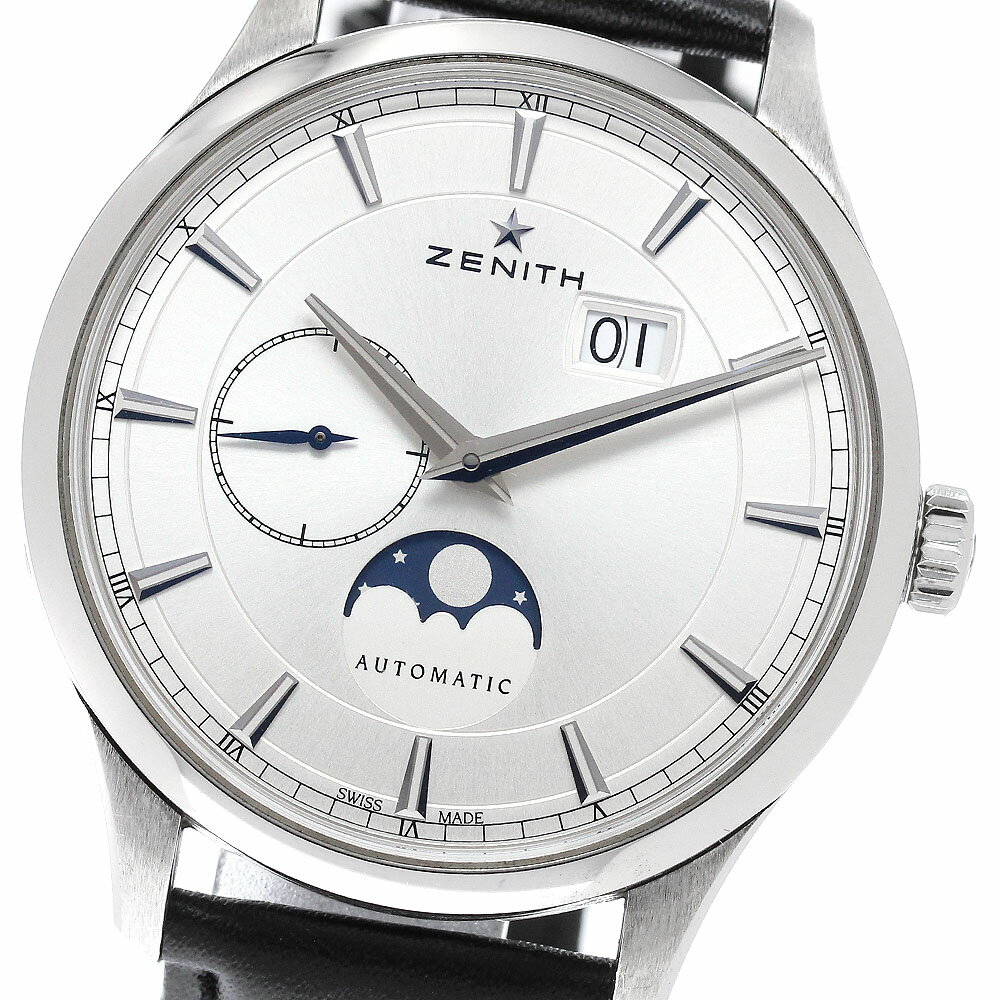ゼニス ZENITH 03.2143.691 キャプテン ムーンフェイズ 自動巻き メンズ 良品 保証書付き_960438【中古】