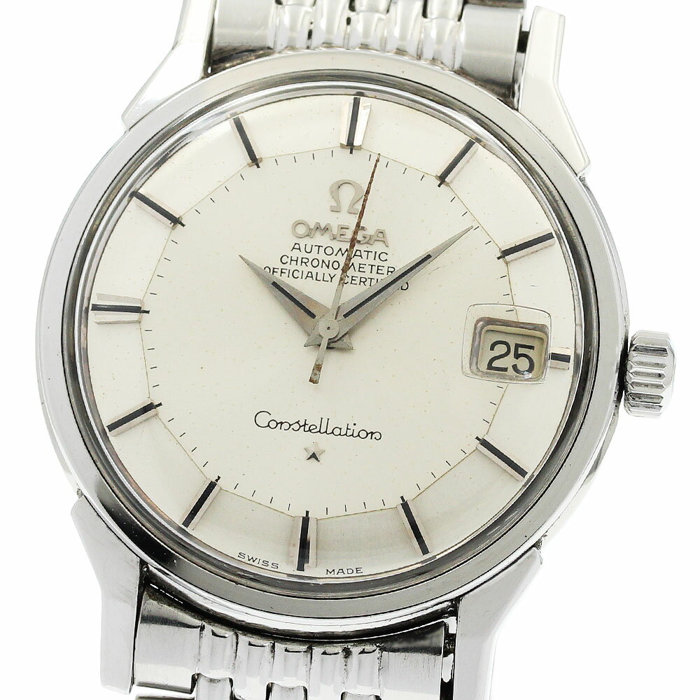 オメガ OMEGA 168.005 コンステレーション デイト 12角 Cal.561 ライスブレスレット 自動巻き メンズ _961597【中古】