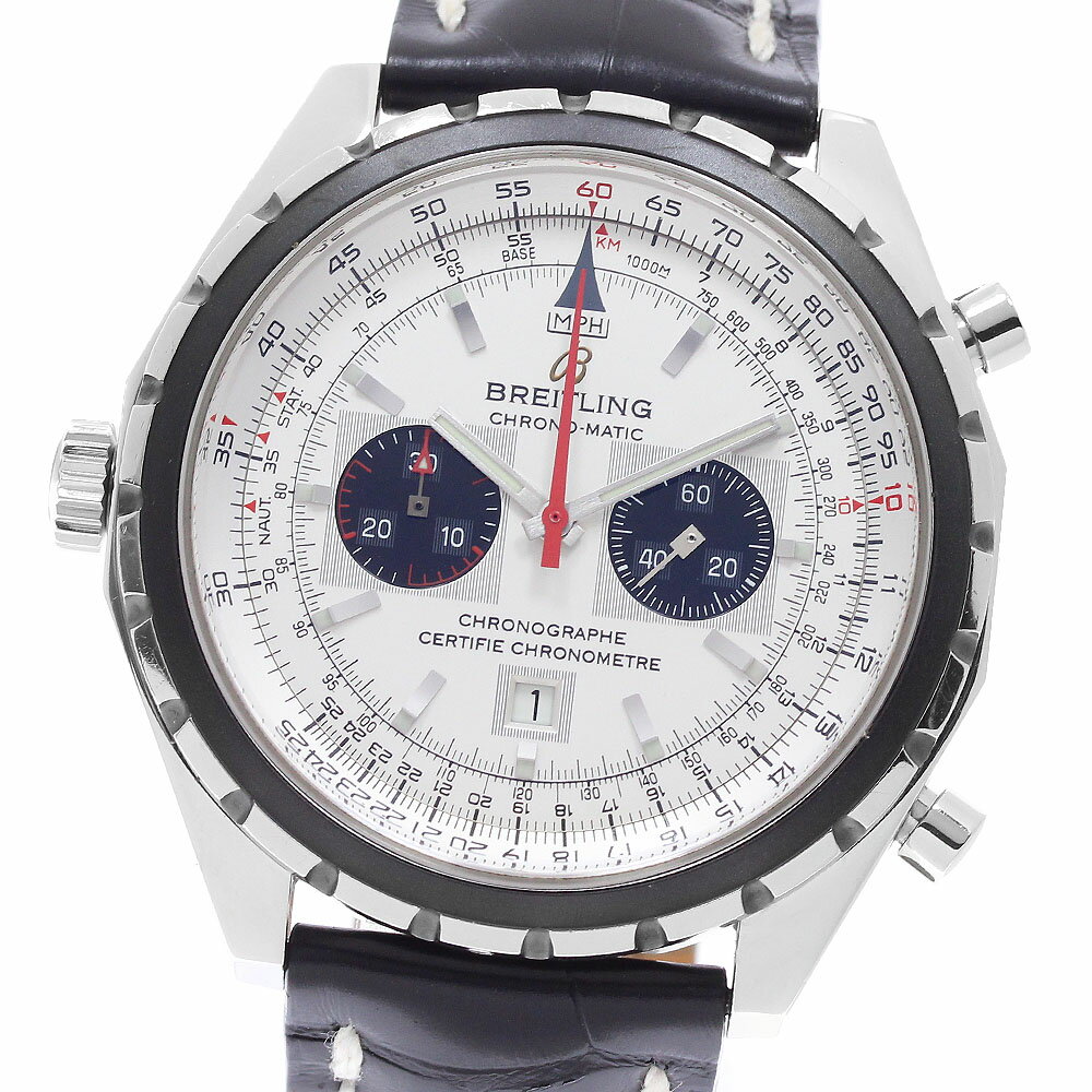 ブライトリング BREITLING A41360 ナビタイマー クロノマチック デイト クロノグラフ 自動巻き メンズ 保証書付き_962869【中古】