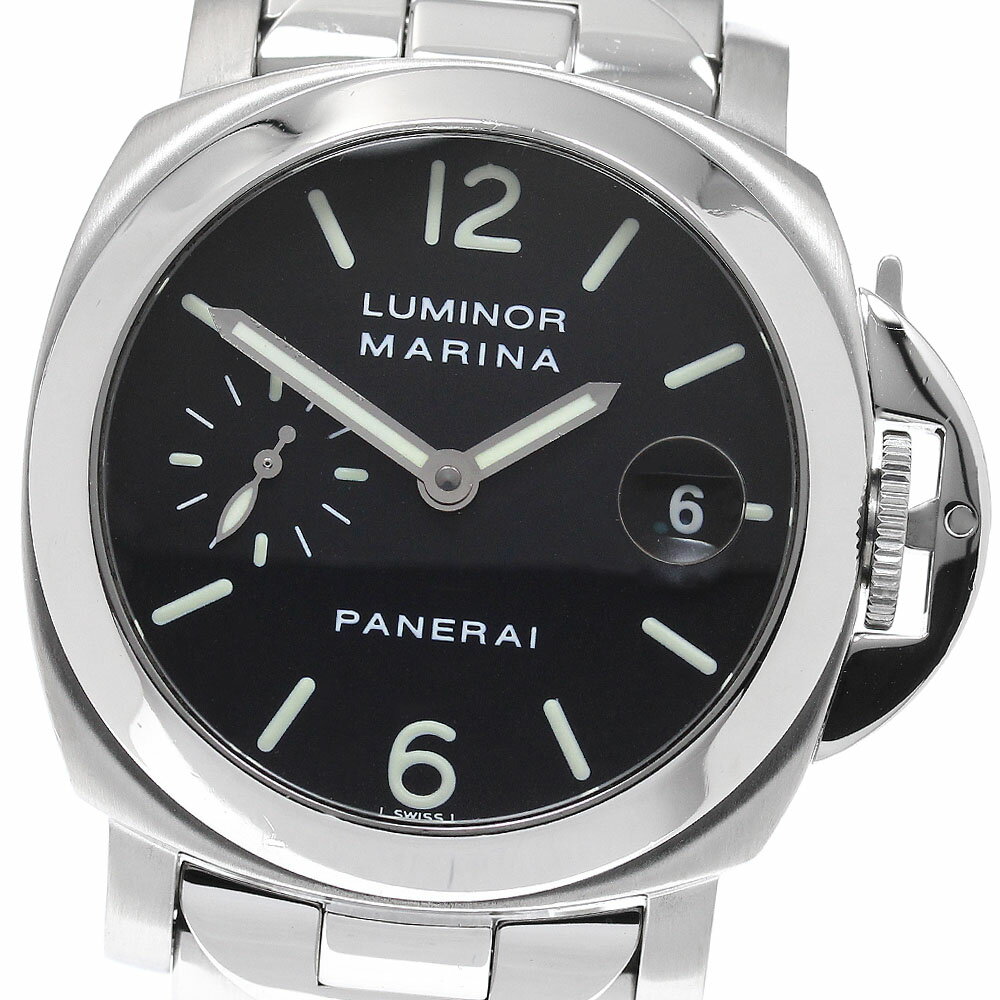 パネライ PANERAI PAM00050 ルミノール マリーナ スモールセコンド デイト 自動巻き メンズ _956526【中古】