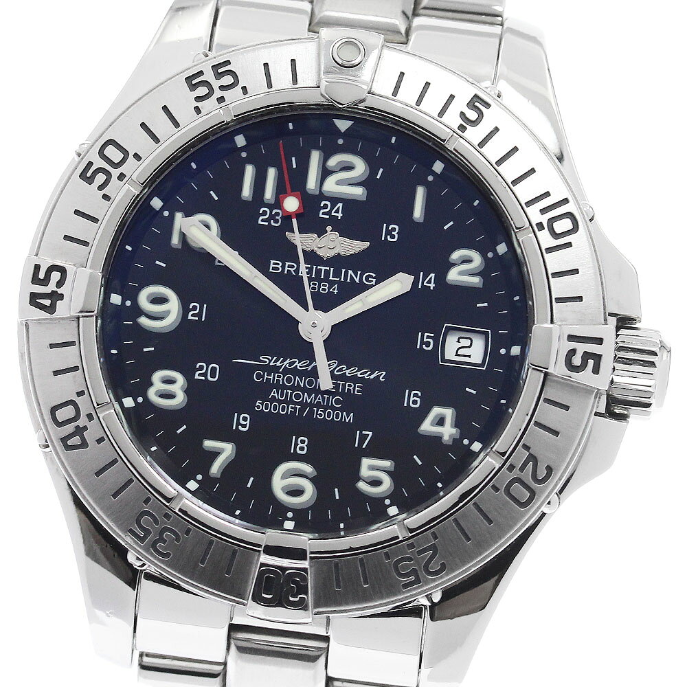 ブライトリング BREITLING A17360 スーパーオーシャン デイト 自動巻き メンズ _957774【中古】