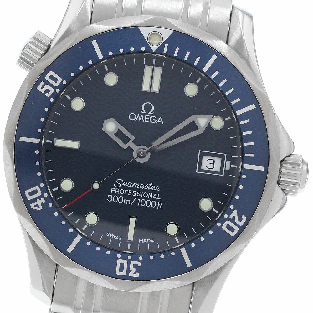 訳あり オメガ OMEGA 2561.80 シーマスター300 デイト クォーツ ボーイズ _959515【中古】