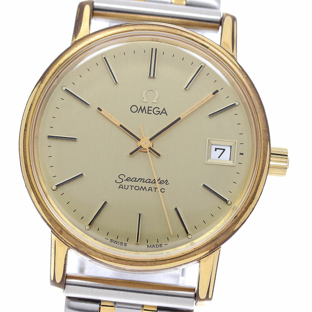 楽天市場】【中古】OMEGA オメガ ゴールド文字盤 自動巻き Ref
