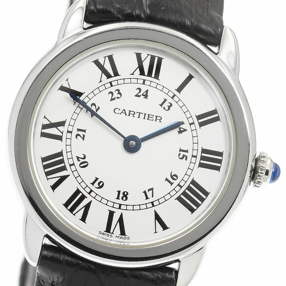 カルティエ CARTIER W6700155 ロンドソロ SM クォーツ レディース 保証書付き_9 ...