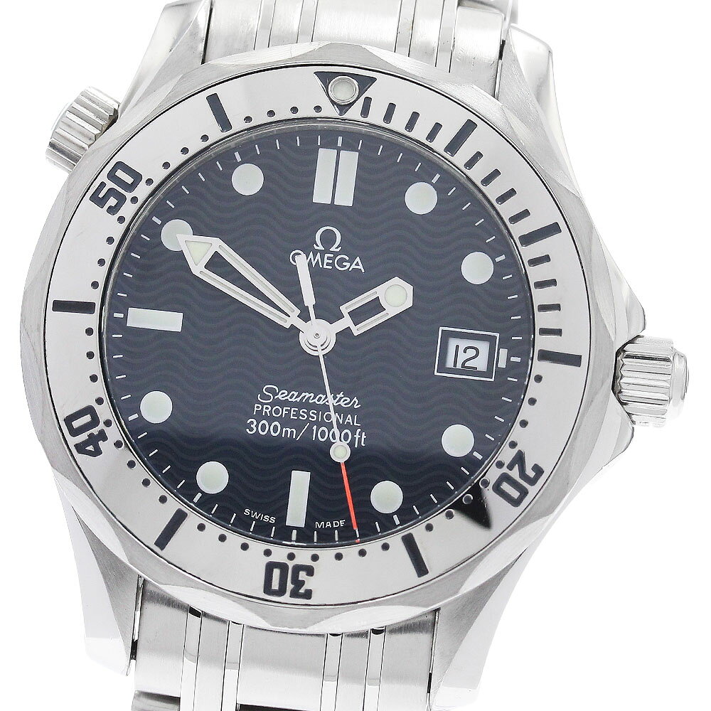 オメガ OMEGA 2562.80 シーマスター300 デイト クォーツ ボーイズ _961782【中古】