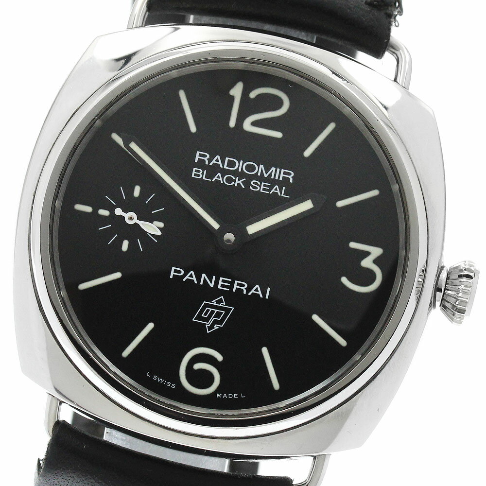 パネライ PANERAI PAM00380 ラジオミール ブラックシール ロゴ スモールセコンド 手巻き メンズ _962028【中古】