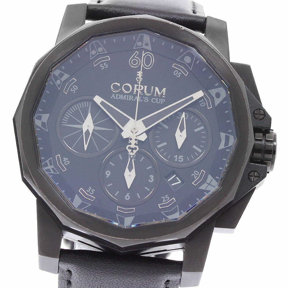 コルム CORUM 01.0007 アドミラルズカップ クロノグラフ 自動巻き メンズ _965005【中古】