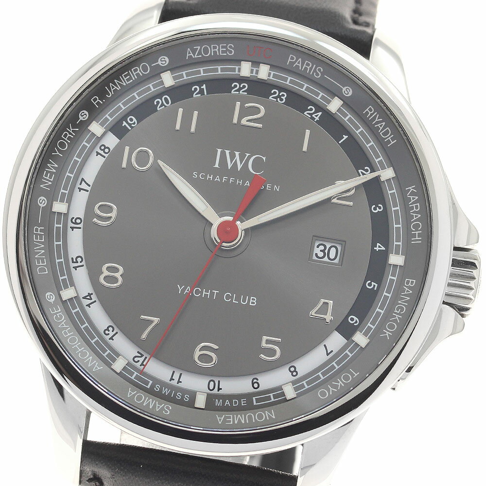 IWC IWC SCHAFFHAUSEN IW326602 ポルトギーゼ ヨットクラブ ワールドタイマー 500本限定 自動巻き メンズ 美品 _957085【中古】