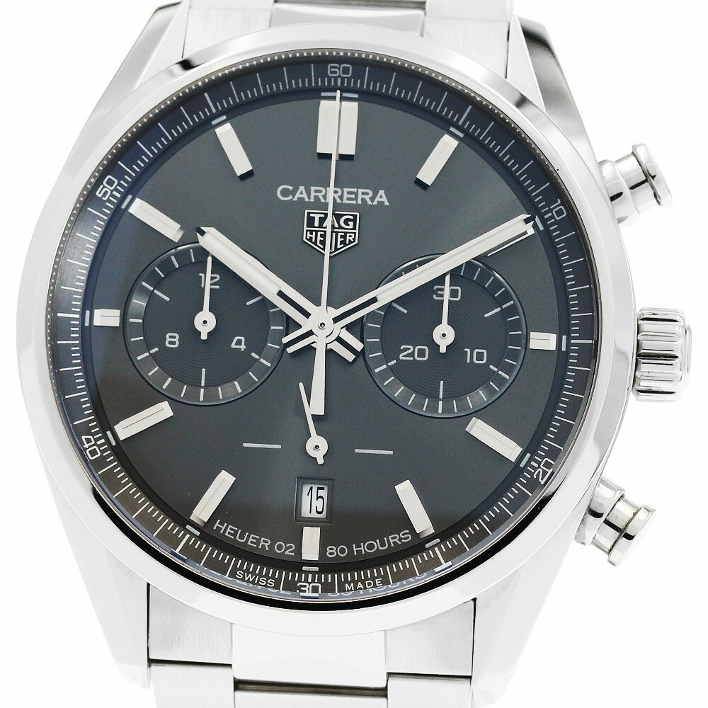 タグホイヤー TAG HEUER CBN2012-0 カレラ キャリバー ホイヤー02 クロノグラフ 自動巻き メンズ 美品 箱・保証書付き_964099【中古】