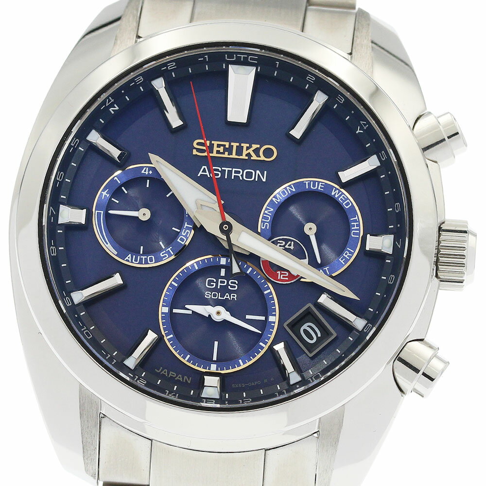 セイコー SEIKO SBXC115/5X53-0BT0 アストロン 大谷翔平 1700本限定モデル ソーラー電波 メンズ 極美品 箱・保証書付き_964234【中古】