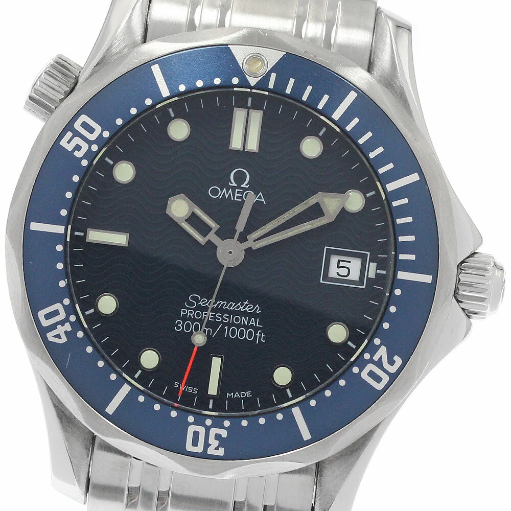 訳あり オメガ OMEGA 2561.80 シーマスター300 デイト クォーツ ボーイズ _952315【中古】