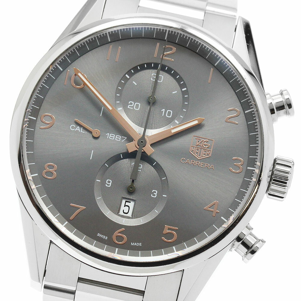 タグホイヤー TAG HEUER CAR2013-0 カレラ クロノグラフ キャリバー1887 自動巻き メンズ 箱付き_960158【中古】
