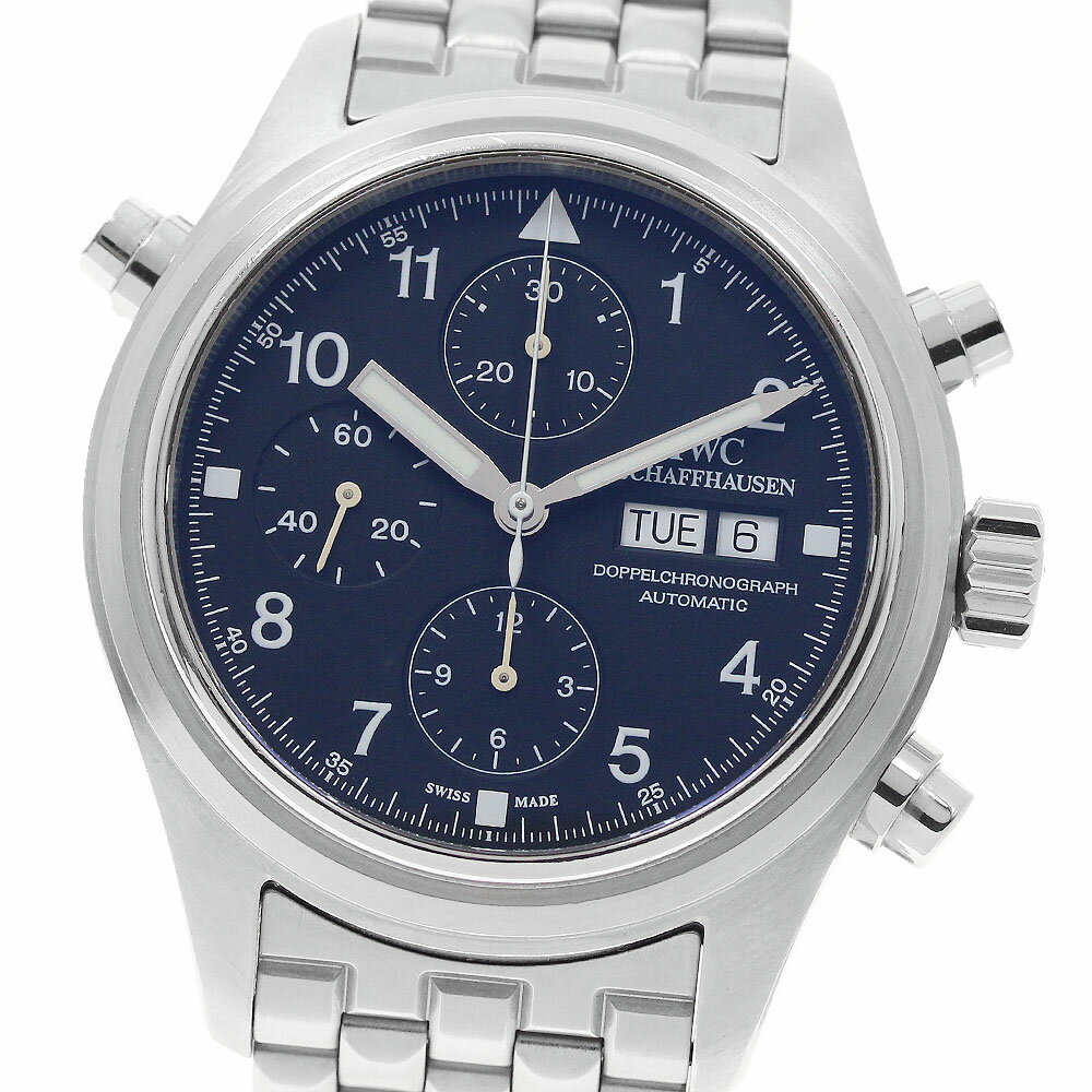 IWC IWC SCHAFFHAUSEN IW371319 ドッペル クロノグラフ デイデイト 自動巻き メンズ 保証書付き_962470【中古】