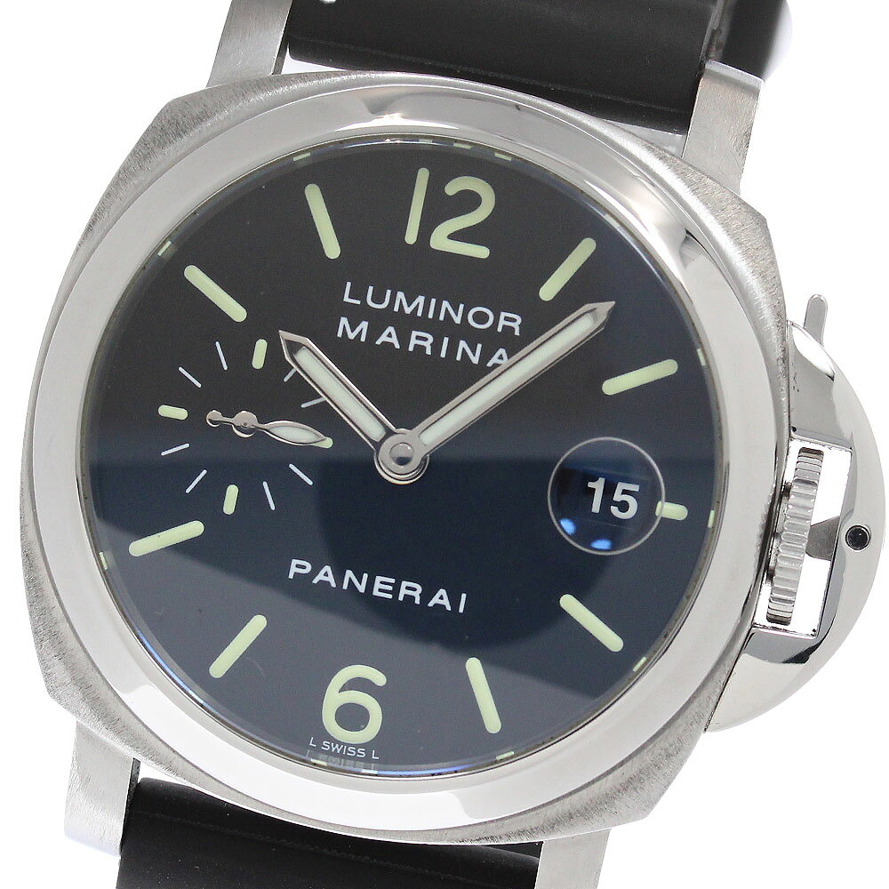 Rakuten - パネライ PANERAI PAM00048 ルミノールマリーナ スモールセコンド デイト 自動巻き メンズ 美品 保証書付き_962493【中古】