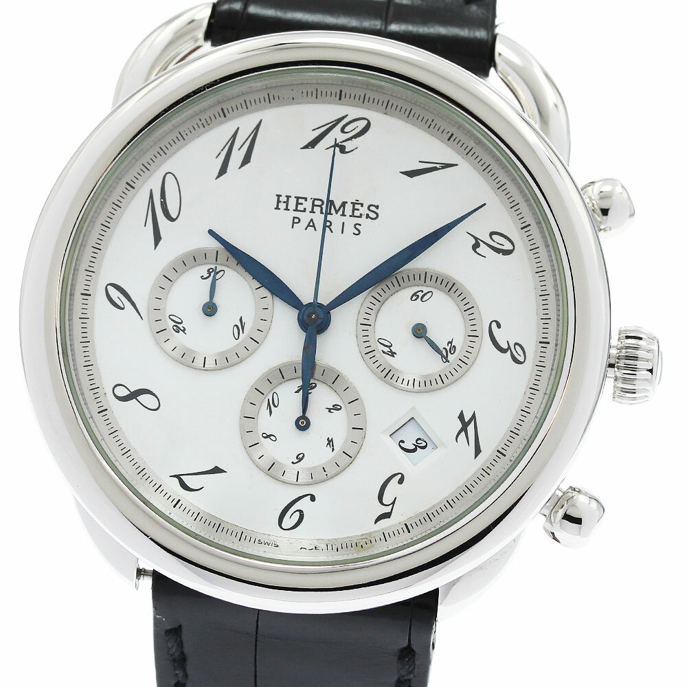 Rakuten - エルメス HERMES AR4.910 アルソー クロノグラフ 自動巻き メンズ _963247【中古】