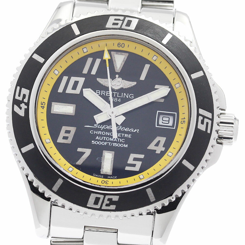 ブライトリング BREITLING A17364 スーパーオーシャン42 デイト 自動巻き メンズ _945791【中古】