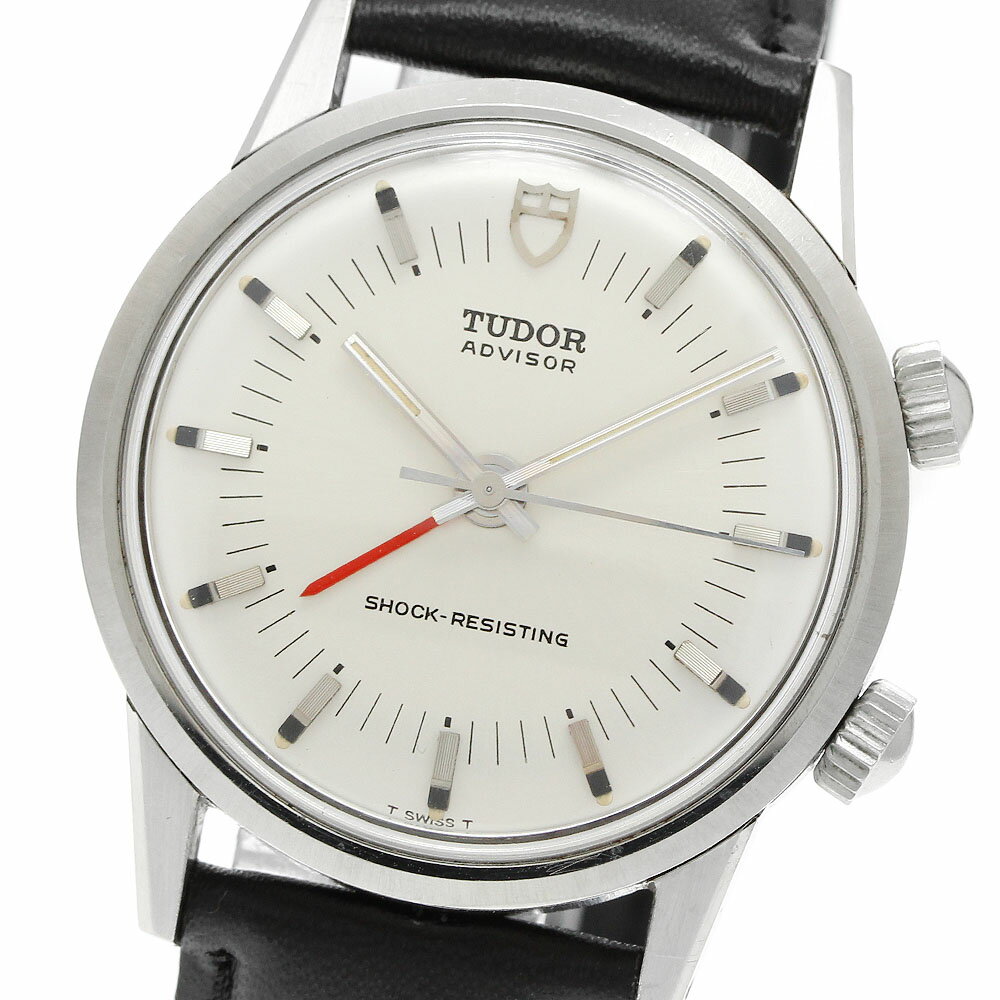 チュードル TUDOR 10050 ヘリテージ アドバイザー アラーム 手巻き メンズ _949541【中古】