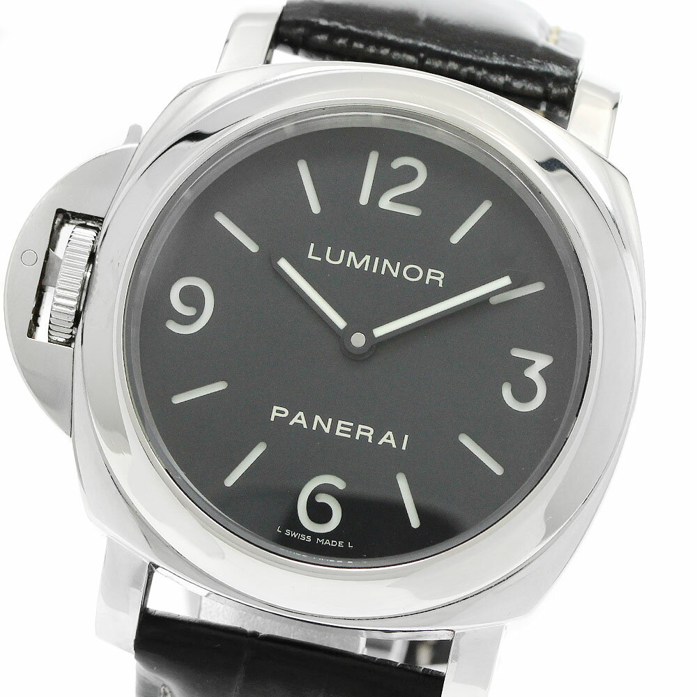パネライ PANERAI PAM00219 ルミノール ベース レフトハンド 手巻き メンズ 保証書付き_958872【中古】