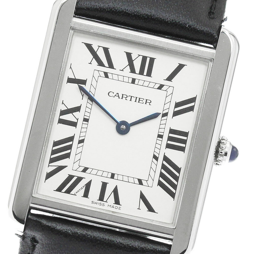 カルティエ CARTIER W5200003 タンクソロLM クォーツ メンズ 保証書付き_9608 ...