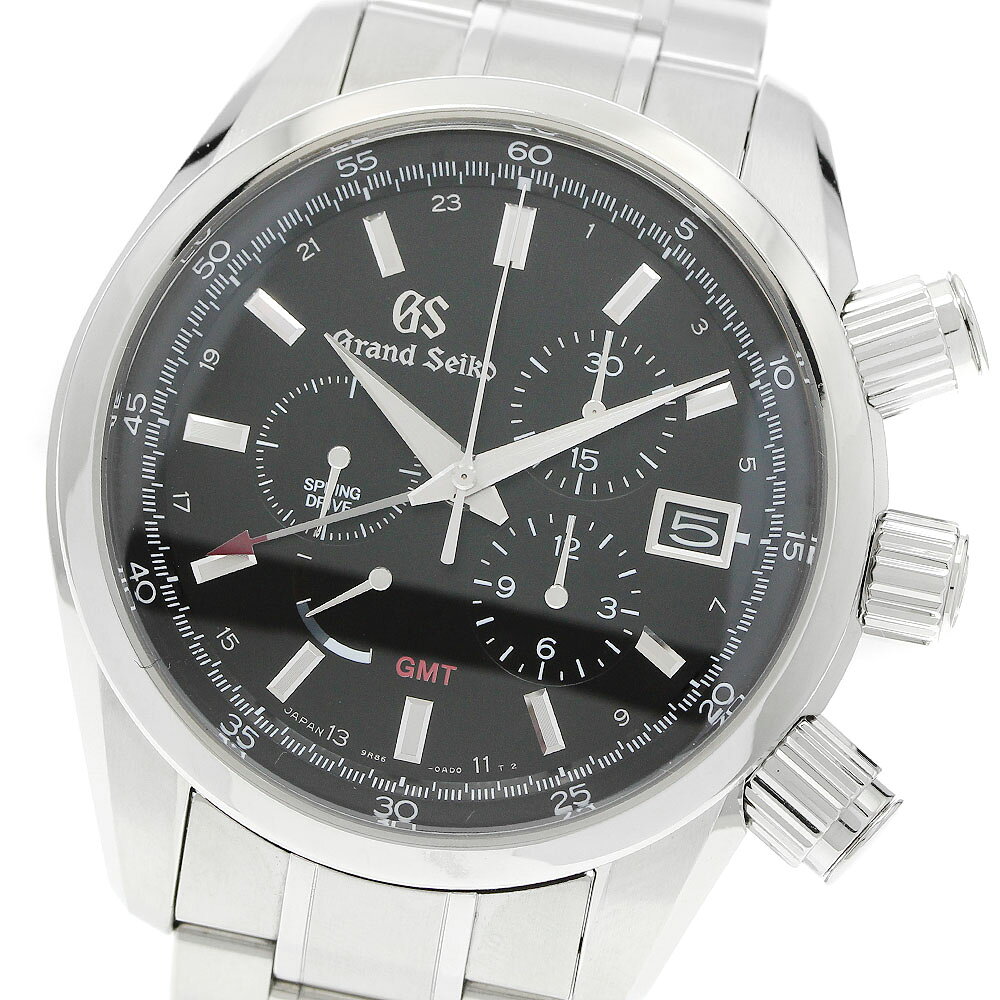 セイコー SEIKO SBGC203/9R86-0AA0 グランドセイコー GMT スプリングドライブ メンズ 良品 保証書付き_963011【中古】