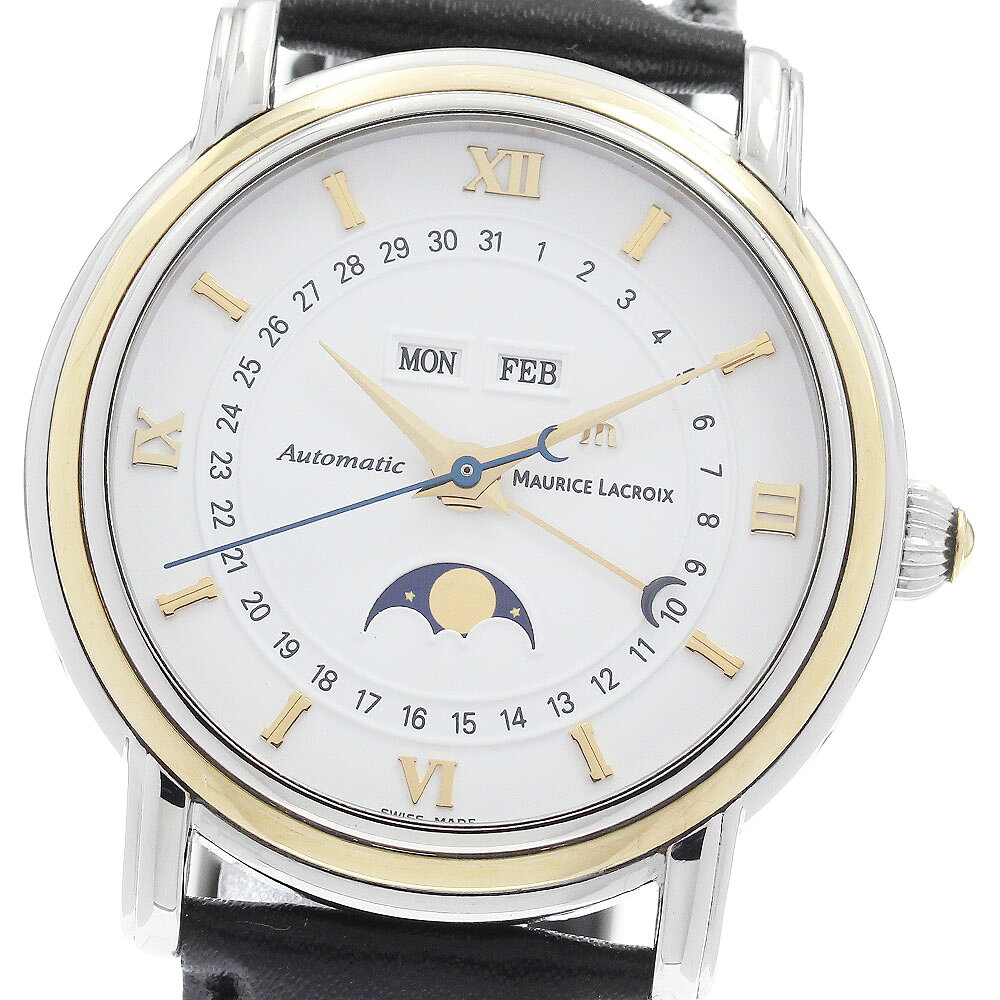 Rakuten - モーリス・ラクロア Maurice Lacroix MP6347 マスターピース YGベゼル トリプルカレンダー 自動巻き メンズ _963366【中古】