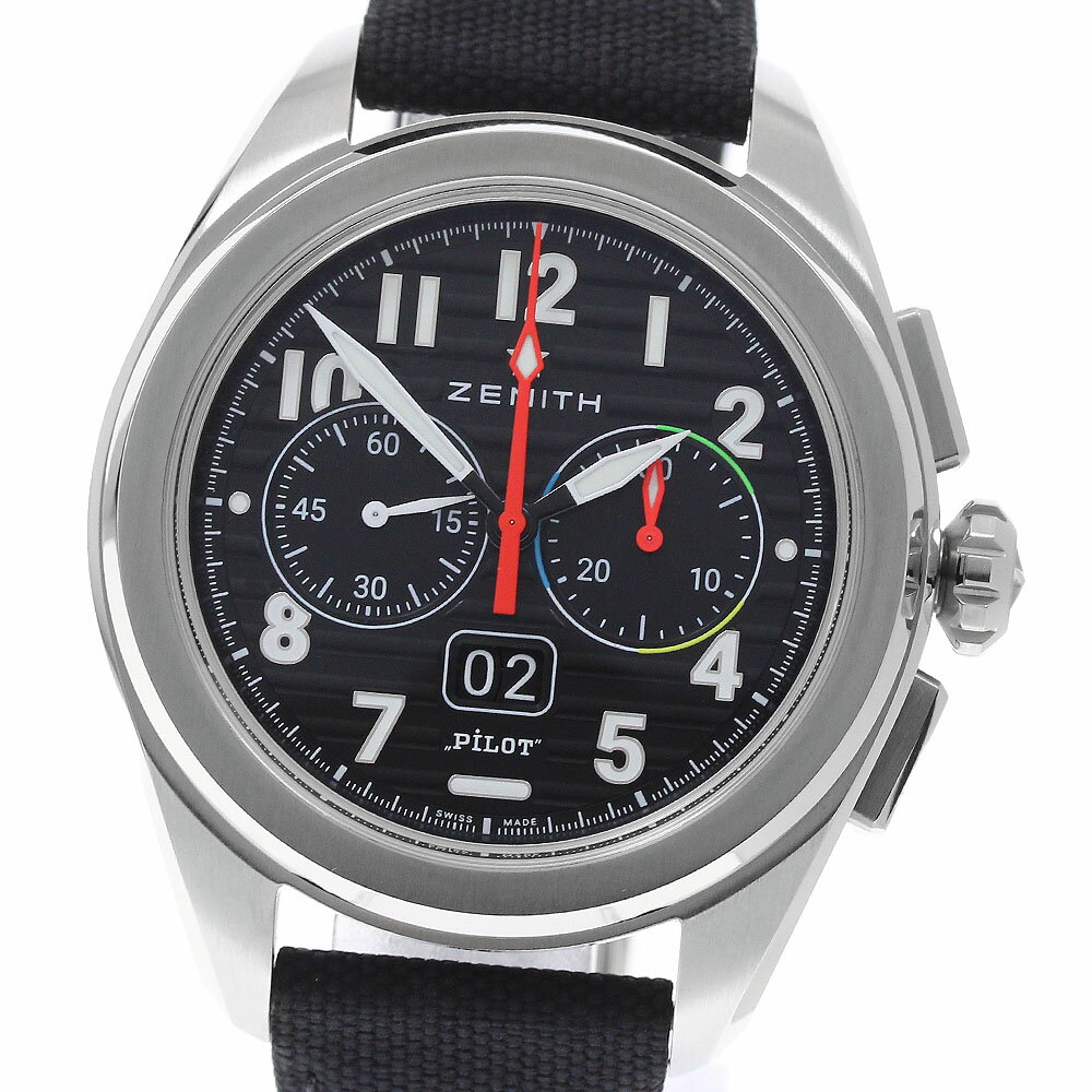 IWC IWC SCHAFFHAUSEN 03.4000.3652/21.I001 パイロット ビッグデイト フライバック 自動巻き メンズ 極美品 箱・保証書付き_964092【中古】