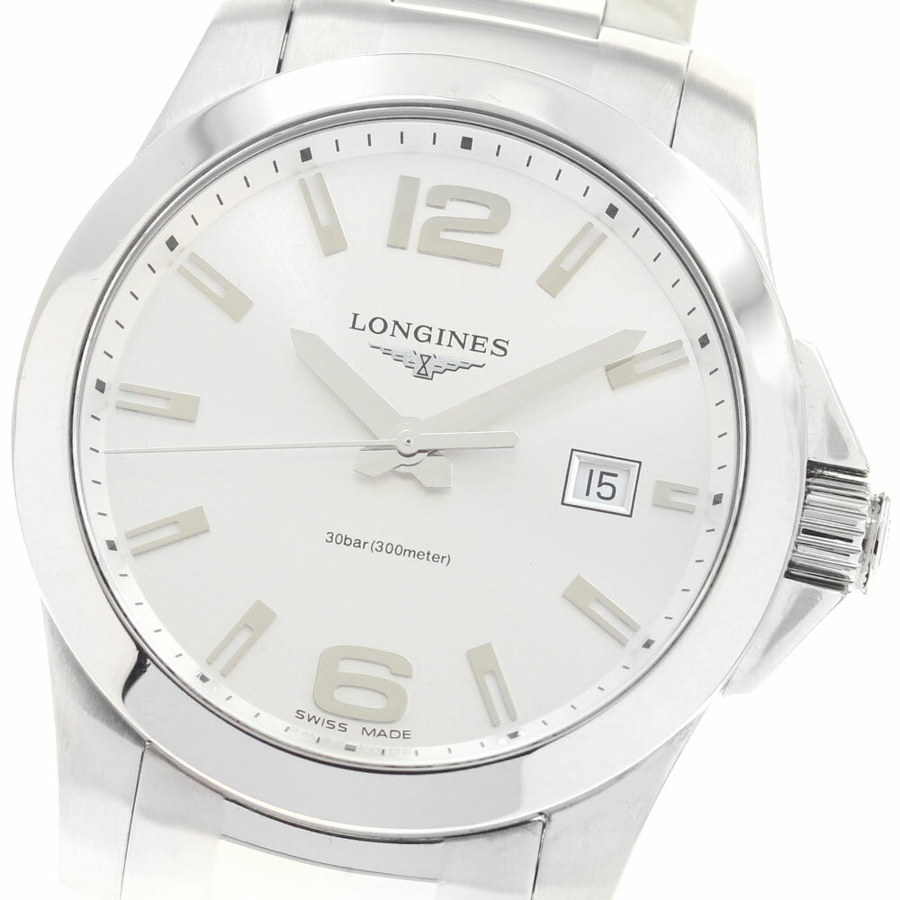LONGINES ロンジン メンズ腕時計 クォーツ デイト 白文字盤 楽天市場】ロンジン デイト メンズ クォーツの通販