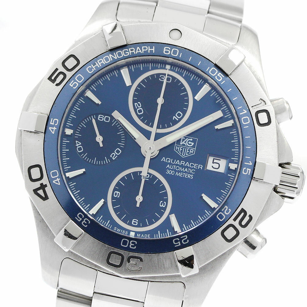 タグホイヤー TAG HEUER CAF2112 アクアレーサー クロノグラフ デイト 自動巻き メンズ _952656【中古】