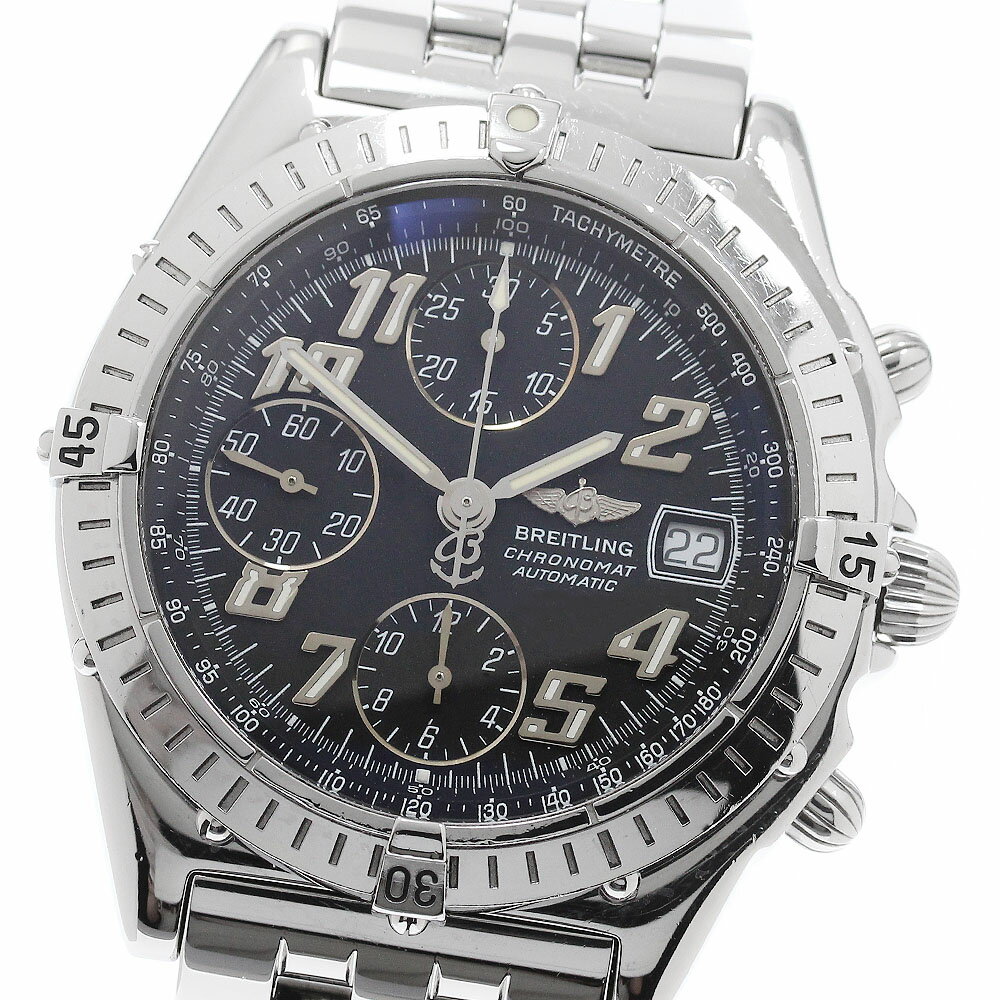ブライトリング BREITLING A13350 クロノマット ブラックバード デイト 自動巻き メンズ _956954【中古】