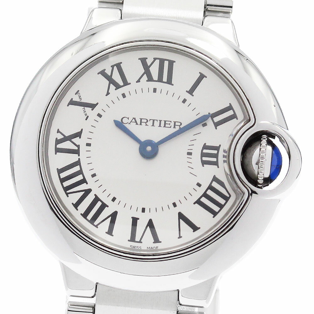 カルティエ CARTIER W69010Z4 バロンブルー SM クォーツ レディース 良品 _95 ...